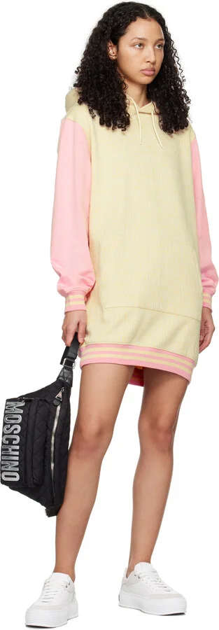 Moschino White & Gray Bumps & Stripes Sneakers - Image 5
