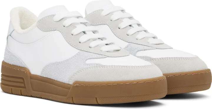 Moschino White & Gray Streetball Sneakers - Image 4