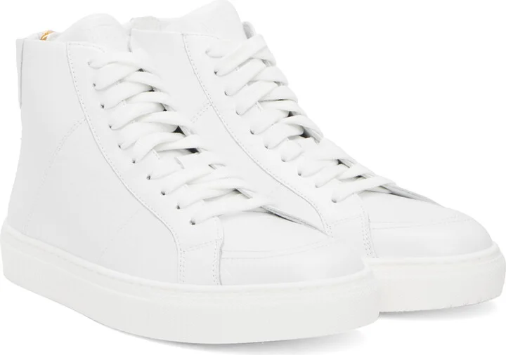 Moschino White High-Top Sneakers - Image 4