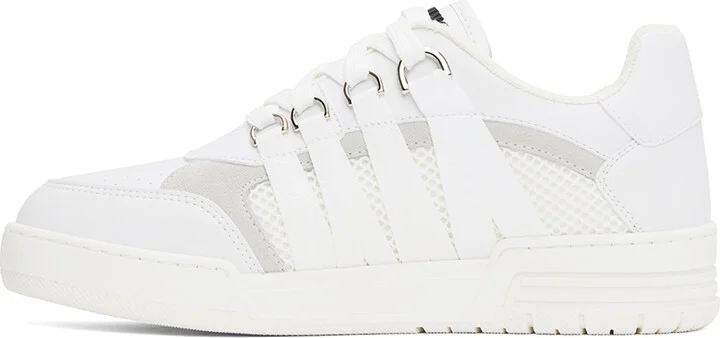Moschino White Streetball Sneakers - Image 3