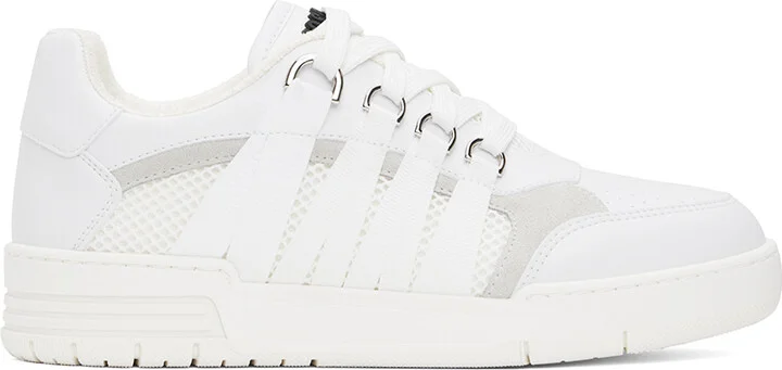Moschino White Streetball Sneakers