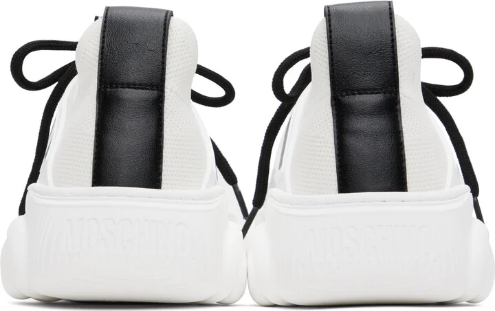 Moschino White Teddy Sneakers - Image 2