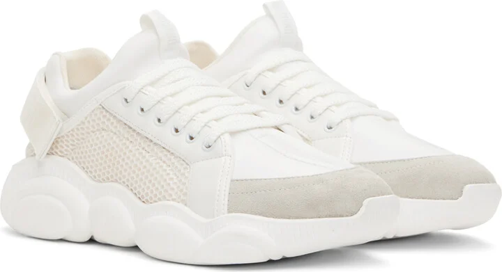 Moschino White Teddy Sneakers - Image 4
