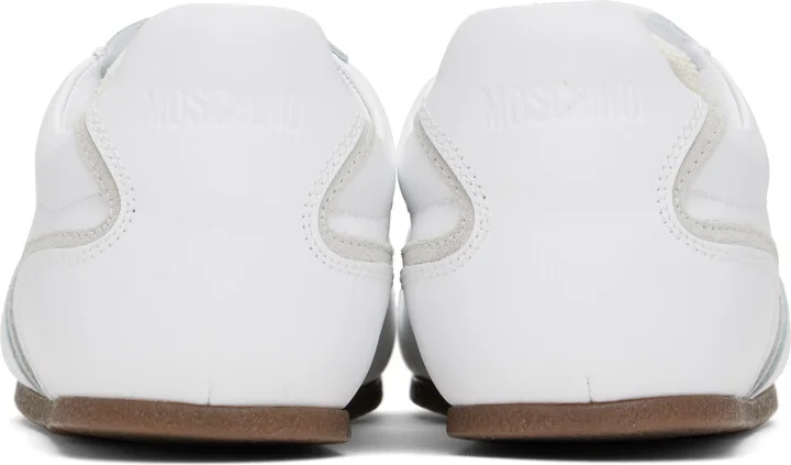 Moschino White Tennis Sneakers - Image 2