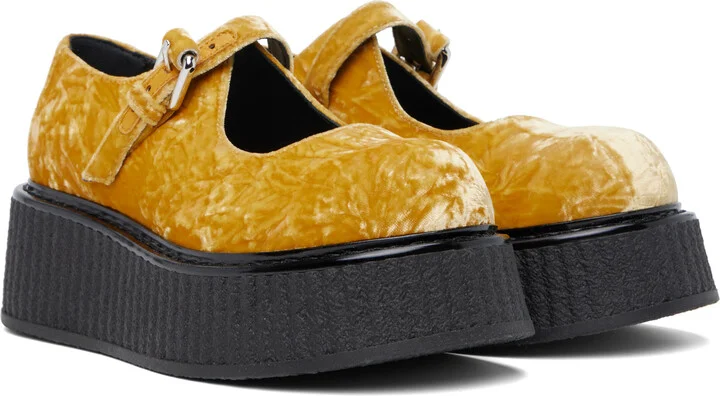 Moschino Yellow Olivia Loafers - Image 4