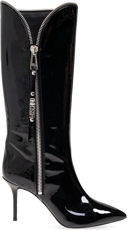 Moschino Zipped Heeled Boots