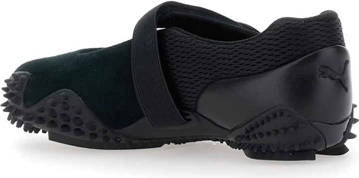 'mostro Fey' Black Sneakers With Touch-strap Closure And Rubber Sole With Cleats In Suede And Mesh Man - Image 3