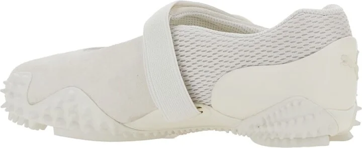'mostro Fey' White Sneakers With Touch-strap Closure And Rubber Sole With Cleats In Suede And Mesh Man - Image 3