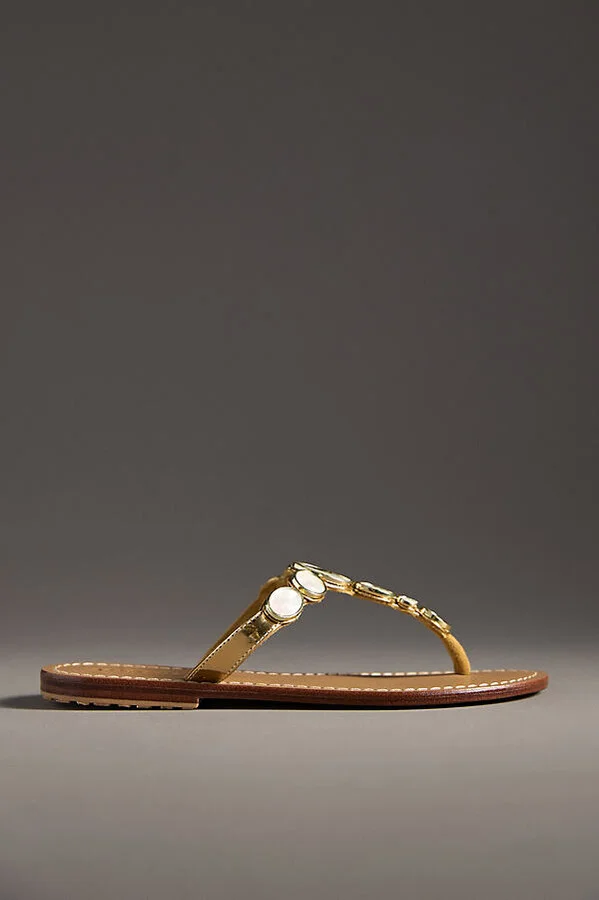 Mother-of-Pearl Thong Sandals - Image 2