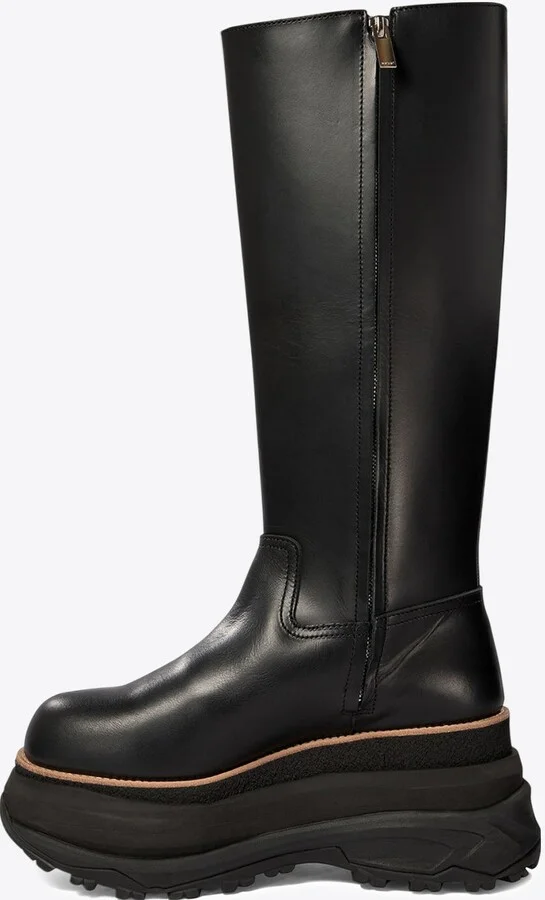 Moto 80 Leather Chunky Knee-High Boots - Image 2