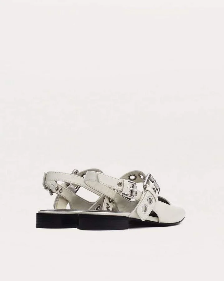 Moto Astra Leather Slingback Flats - Image 3