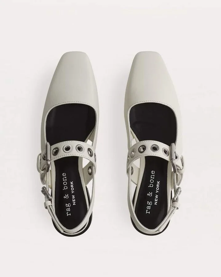 Moto Astra Leather Slingback Flats - Image 4