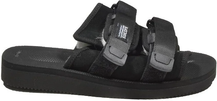 Moto-Mab Rubber Sandals Black With Fur