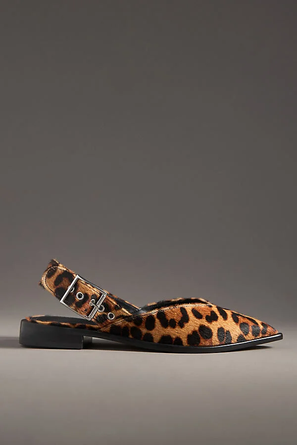Moto Pointed-Toe Slingback Flats - Image 2