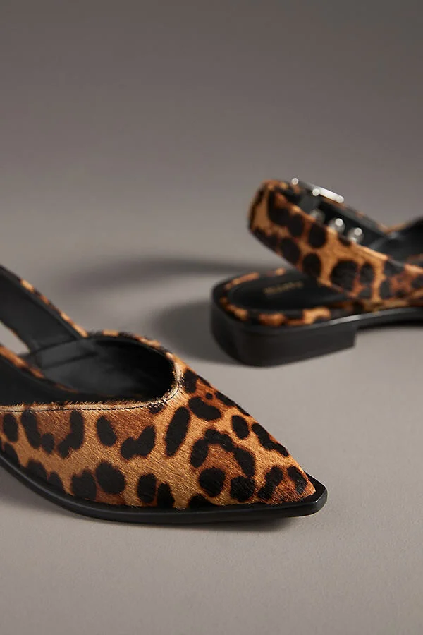 Moto Pointed-Toe Slingback Flats - Image 3