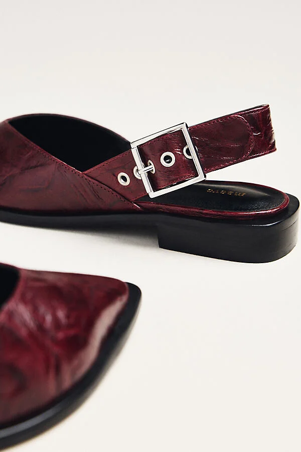 Moto Pointed-Toe Slingback Flats - Image 3