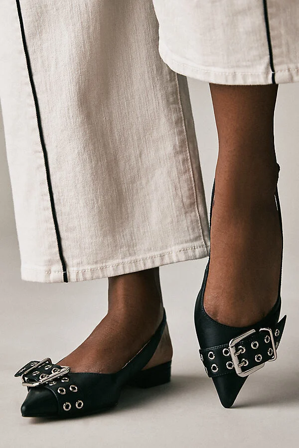 Moto Slingback Flats - Image 4