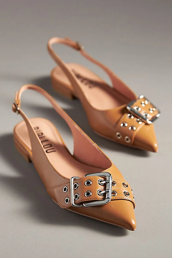 Moto Slingback Flats - Image 2