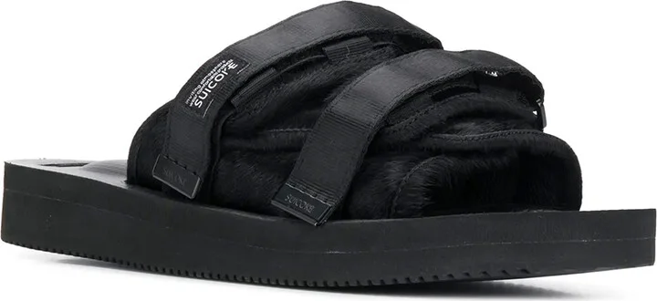 Moto-VHL shearling trim sandals - Image 2