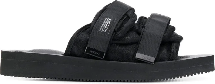 Moto-VHL shearling trim sandals