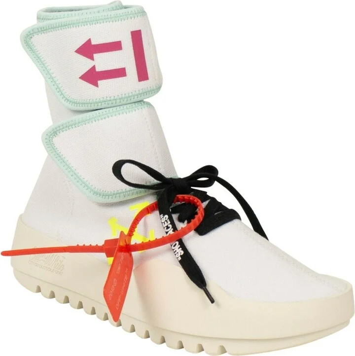 Moto Wrap White Sneakers