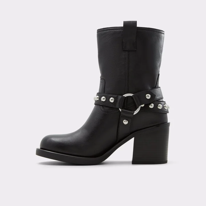 Motorcycle ankle boot - Black - Image 3