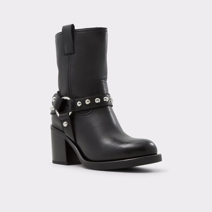 Motorcycle ankle boot - Black - Image 4