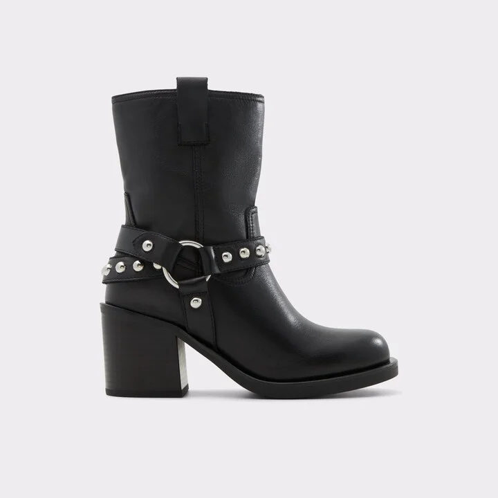 Motorcycle ankle boot - Black