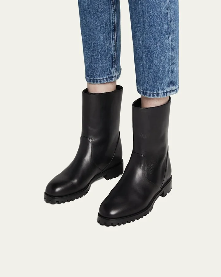Motosa Calf Leather Ankle Boots - Image 2