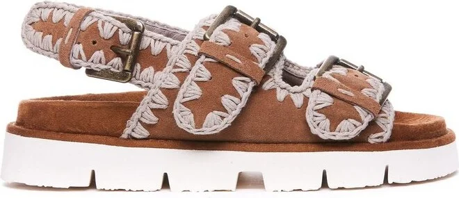 Mou Bio Two Buckles Back Strap Sandals