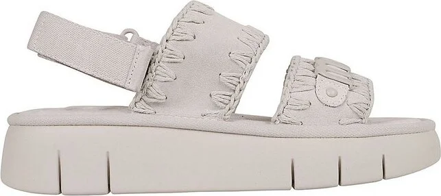 Mou Bounce Logo Lettering Flatform Sandals