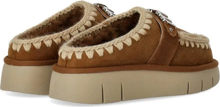 Mou Bounce Metal Logo Cognac Clog - Image 4