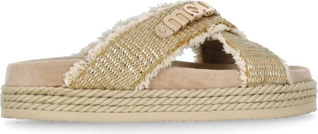 Mou Criss-Cross Rope Sandals