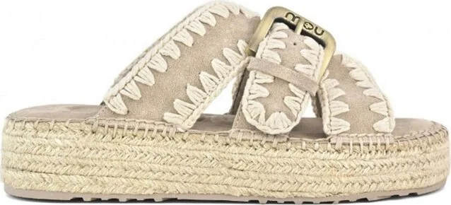Mou Crossover Strapped Sandals