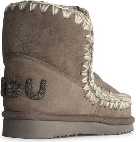Mou Eskimo '18 Glitter' In Grey Leather - Image 3