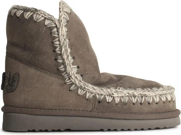 Mou Eskimo '18 Glitter' In Grey Leather