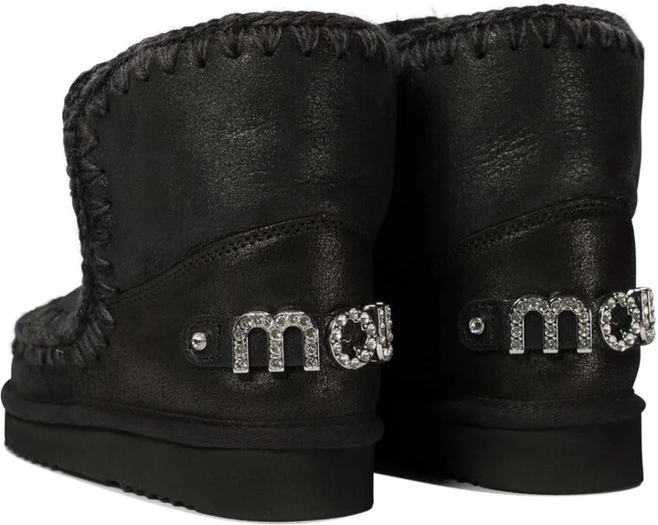 Mou "Eskimo 18 With Rhinestones Logo" Ankle Boots - Image 4