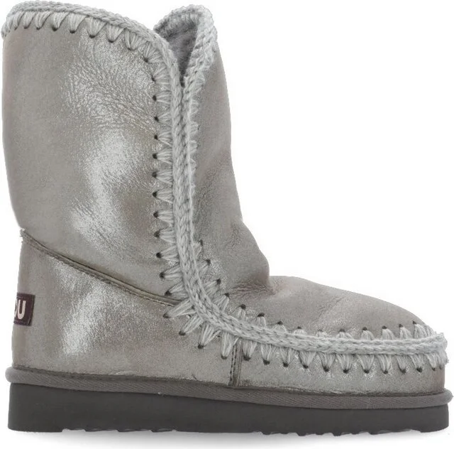 Mou Eskimo 24 Metallic Whipstitch-Trim Boots