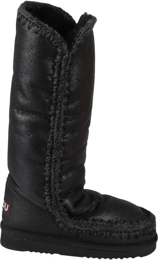 Mou Eskimo 40 Metallic-Finish Contrast Stitched Boots