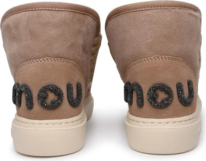 Mou Eskimo Beige Sheepskin Sneakers - Image 4