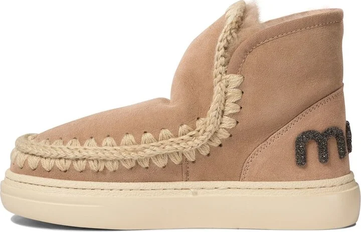 Mou Eskimo Beige Sheepskin Sneakers - Image 3