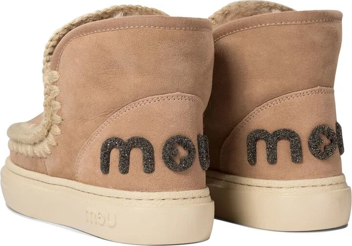 Mou Eskimo Beige Sheepskin Sneakers - Image 4
