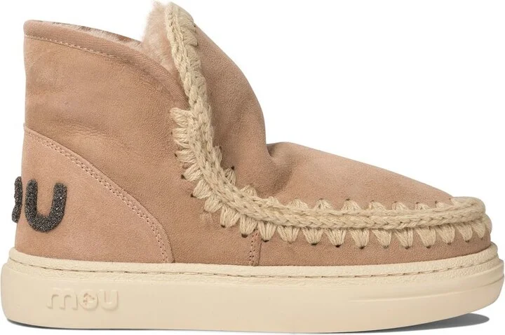 Mou Eskimo Beige Sheepskin Sneakers
