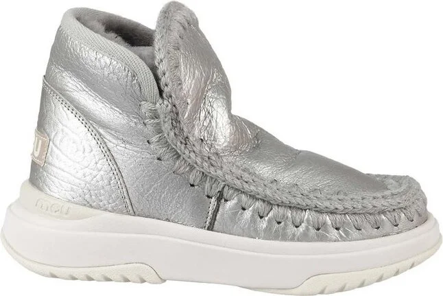 Mou Eskimo Crochet Stitch-Trim Boots