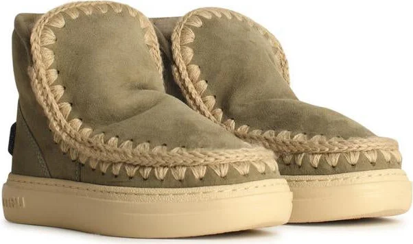 Mou Eskimo 'Sneaker Glitter' In Green Leather - Image 2