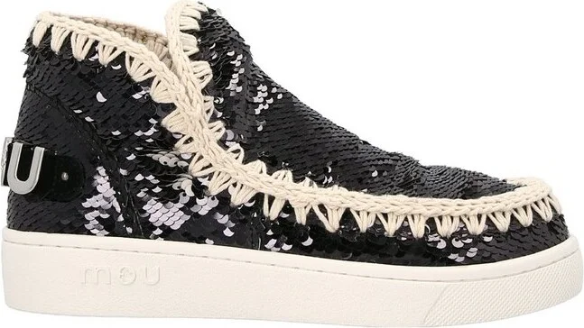 Mou Eskimo Summer Sequinned Ankle Boots