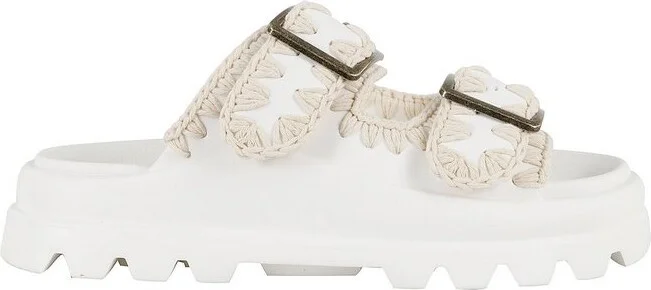 Mou Eva One-Piece Buckled Slides