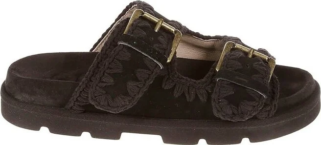 Mou Low-Bio Double Buckle Sandals