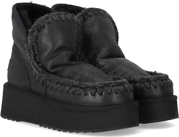 Mou Mini Eskimo Platform Black Boot - Image 2