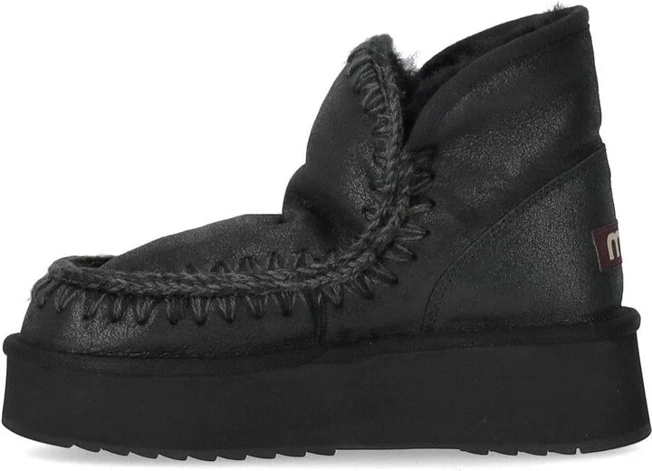 Mou Mini Eskimo Platform Black Boot - Image 3